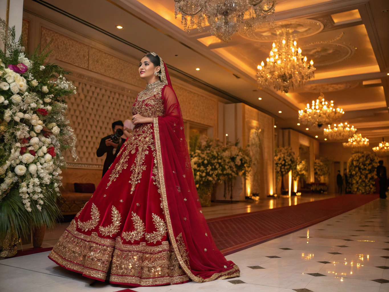 Indian couple during their wedding ceremony